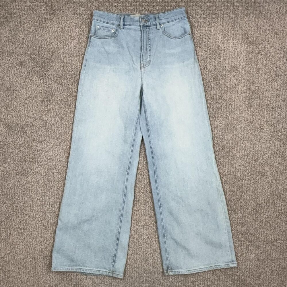 Everlane Way High Sailor Jeans Womens 29 Light Wash High Rise Wide Leg Denim